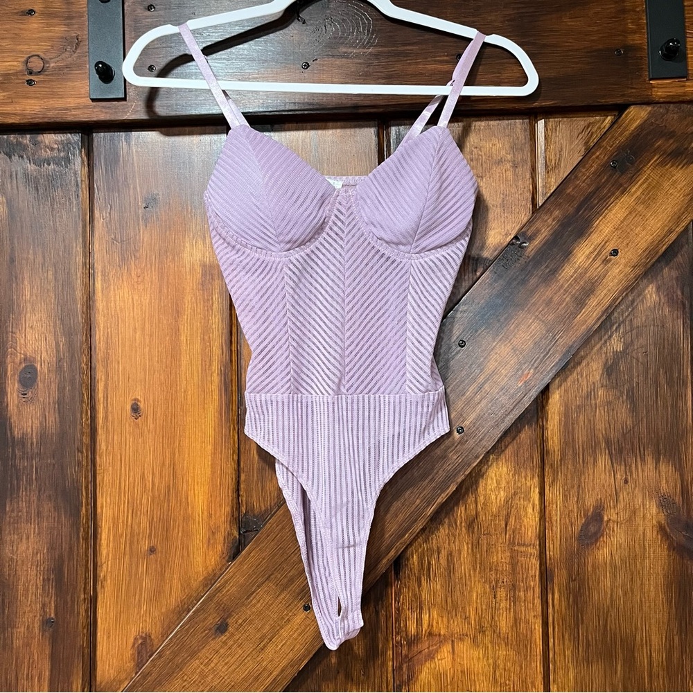 Timing purple bodysuit